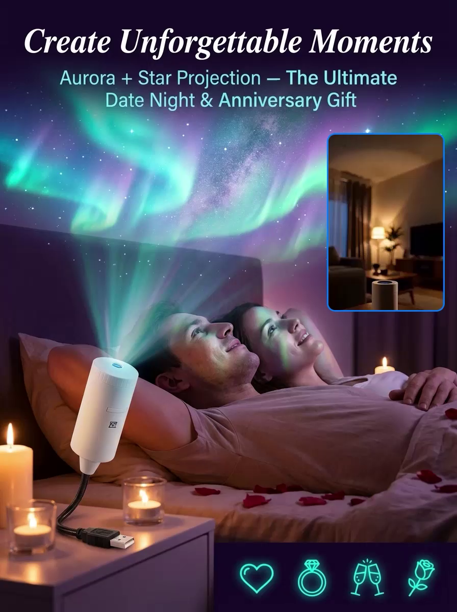 Comauo Ocean & Galaxy Projector: Ultra-HD Sphere Tech, Turns Your Room & Car Into an Aquarium in 1s.