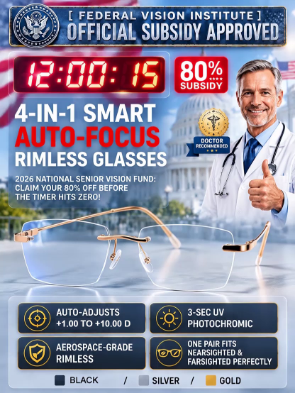 【100-Year German Optical Lab Innovation】Smart Auto-Focus Reading Glasses | Self-Adjusts for Presbyopia, Myopia & Astigmatism |Save 20 Years of Glasses Costs ✨