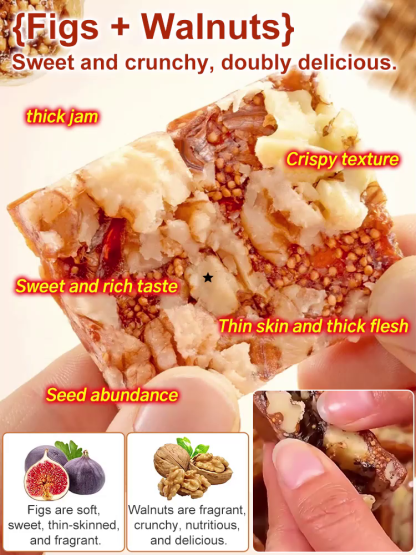 【South Jeolla Masterpiece】100% Natural Fig & Sesame Health Bars | Zero Added Sugar & Keto-Friendly | Nighttime Bathroom Relief • Rich in Antioxidants • Buy More Save More✨