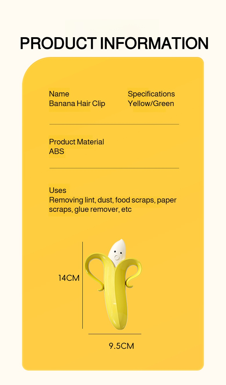 Detail of the magnetic attachment on banana-shaped hair cleaning clip