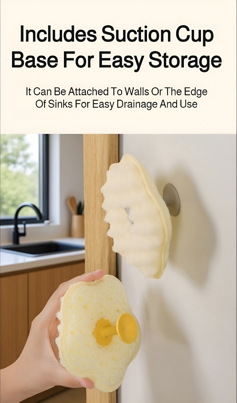 Durable and reusable kitchen sponge