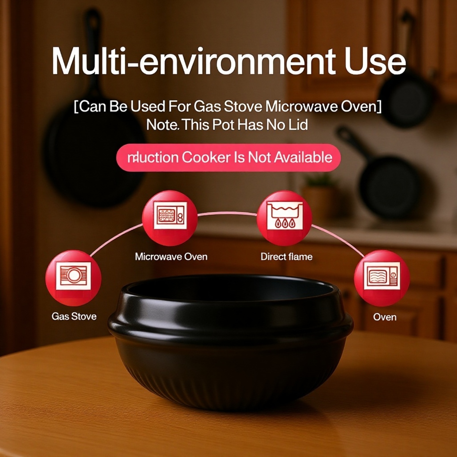 Heat-retaining hot stone bowl for rice dishes