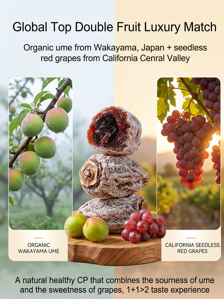 Wakayama seedless bursting plums. 100% natural snacks. 【Only available 20 daysa year】