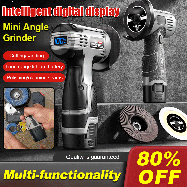 【German Engineered】Cordless Mini Angle Grinder | Palm-Sized Powerhouse with 16H Battery