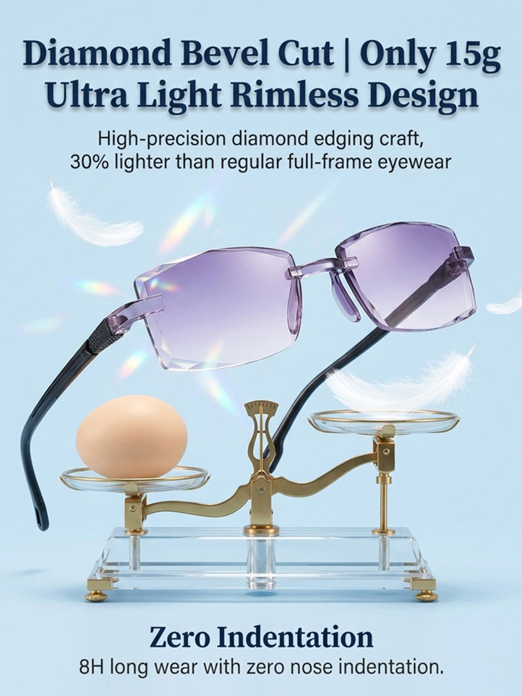 【German Lab AI Masterpiece】Auto-Focus Smart Glasses | Fits Presbyopia, Nearsightedness & Astigmatism | Blue Light & UV Photochromic • 20-Yr Durability✨