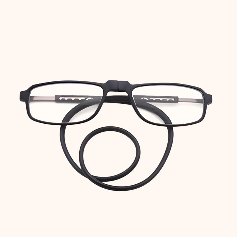 Magnetische, verstellbare Hänge-Lesebrille für Beine und Nacken