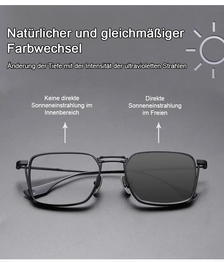 Moderne Sehhilfe mit Gleitsicht und Blaulichtfilter