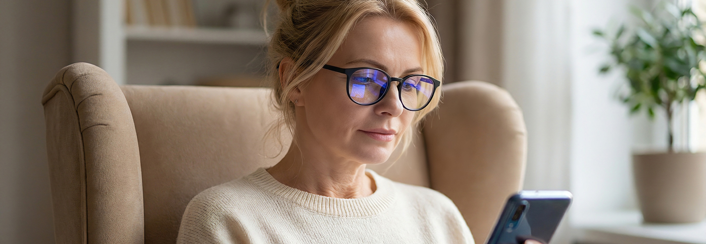 Lesebrille mit Blaulichtfilter