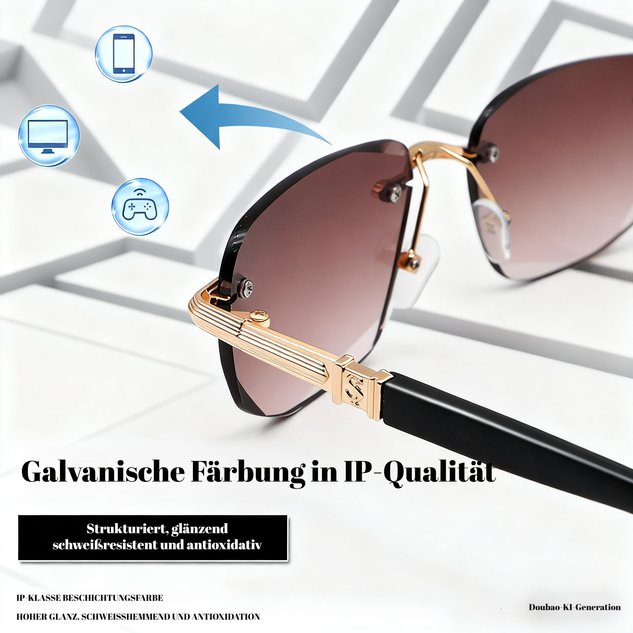 Hochwertig gravierte Lesebrille für Damen und Herren