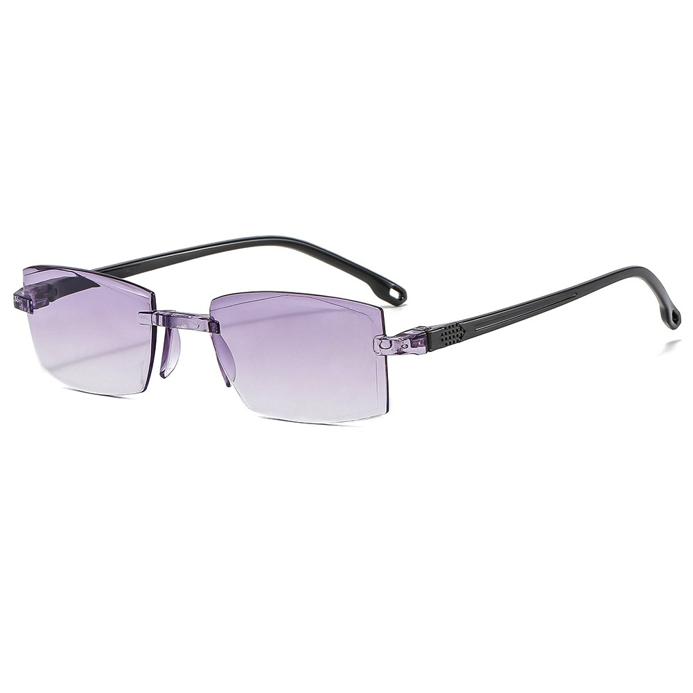 Unisex randlose Lesebrille mit Blaulichtfilter