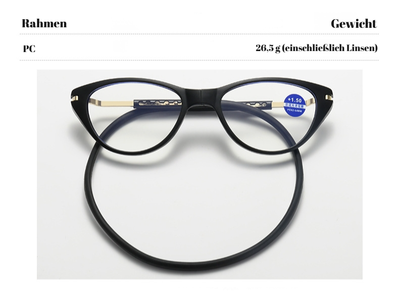 Magnetische Lesebrille mit ausziehbarem Design