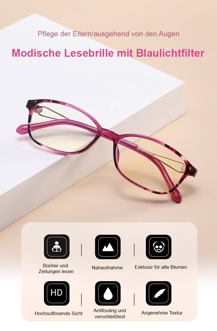 Stilvolles Design der Diamond Hollow Lesebrille