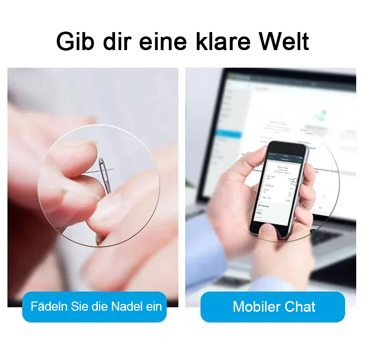 Elegante Halbrahmen-Lesebrille mit Drei-Proof Technologie