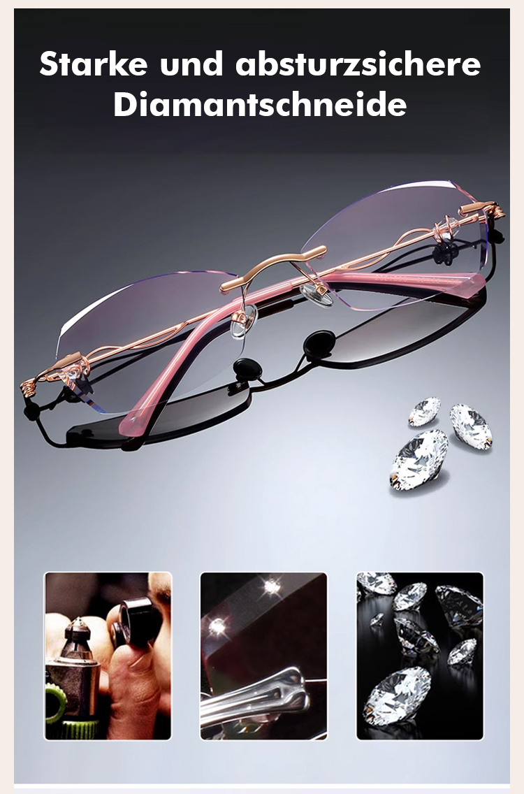 Moderne Damenbrille gegen blaues Licht