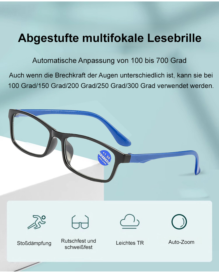 Multifokale Brille mit automatischer Fokussierung