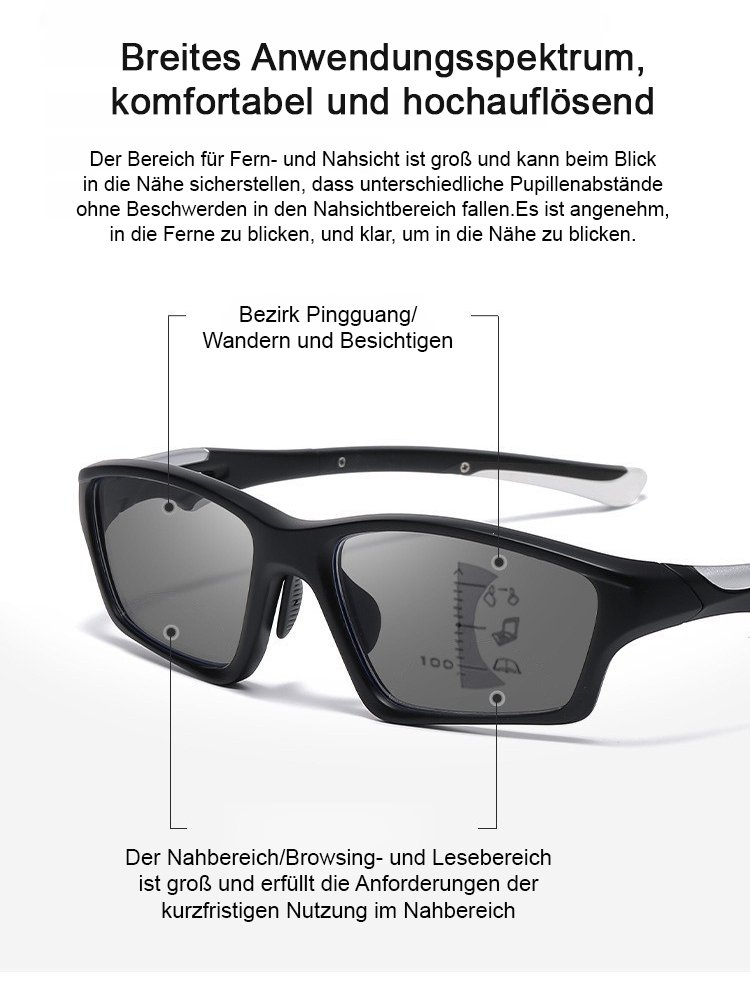 Moderne Seniorenbrille mit Blaulichtfilter