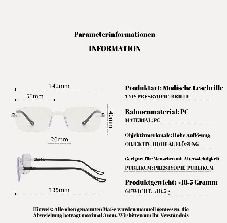 Seniorenbrille mit Blaulichtfilter zum Schutz der Augen