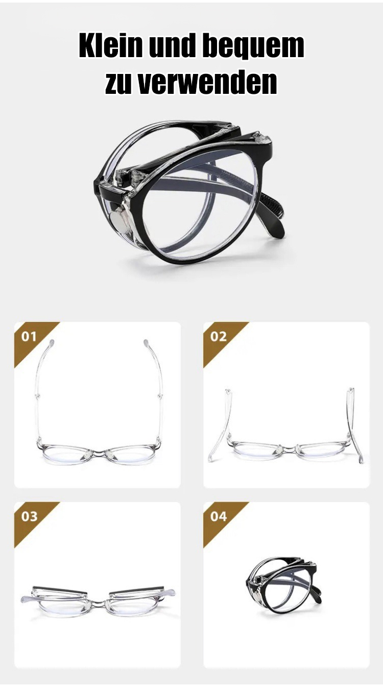 Leichte und stylische Lesebrille auf einem Buch