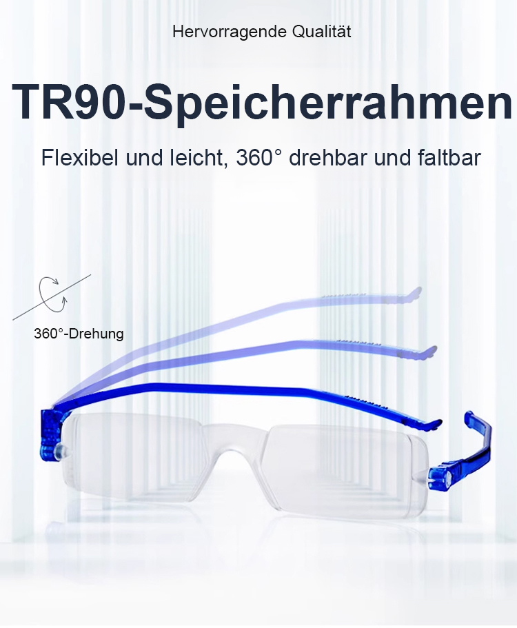 Tragbare Lesebrille mit Blaulichtfilter für Smartphones