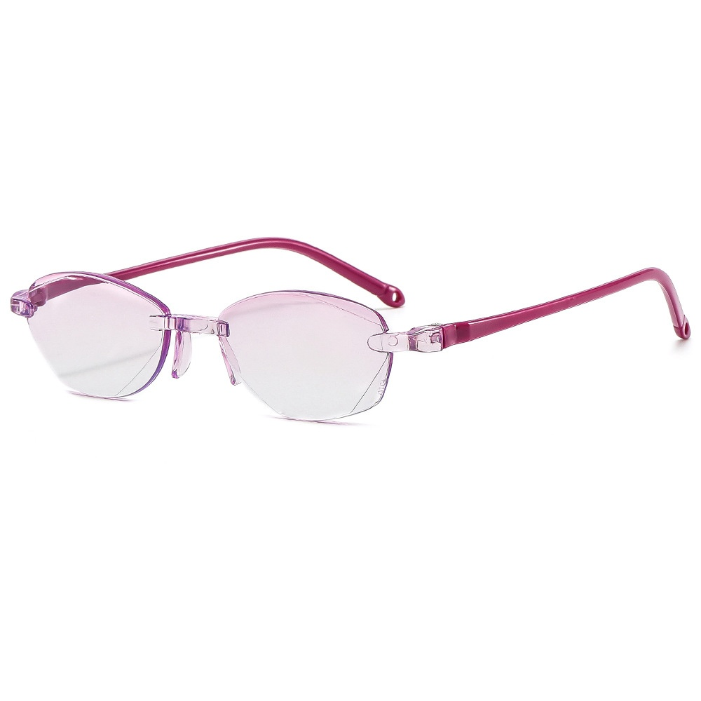 Unisex randlose Lesebrille mit Blaulichtfilter