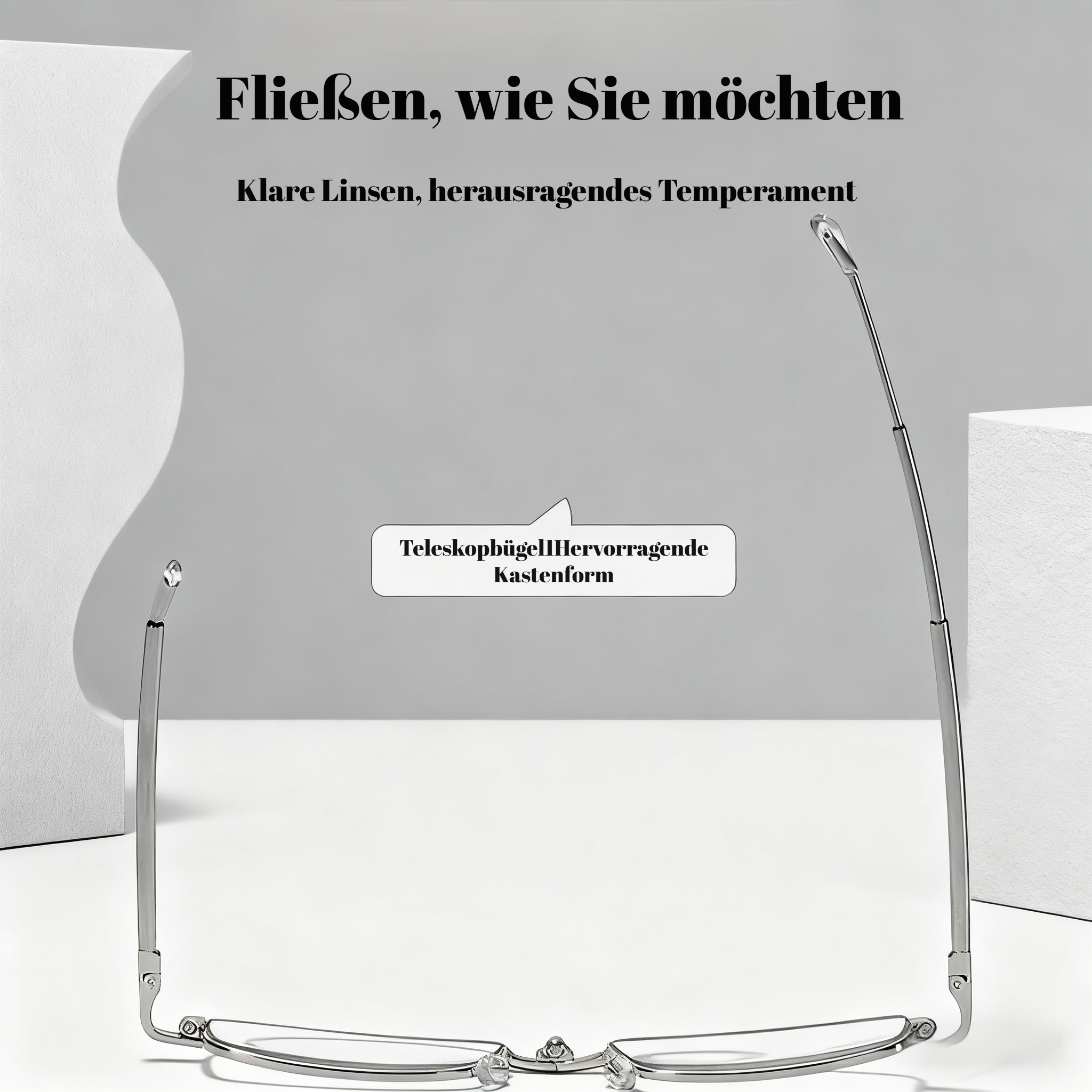 Faltbare Lesebrille mit schützendem Blaulichtfilter unterwegs verwendet