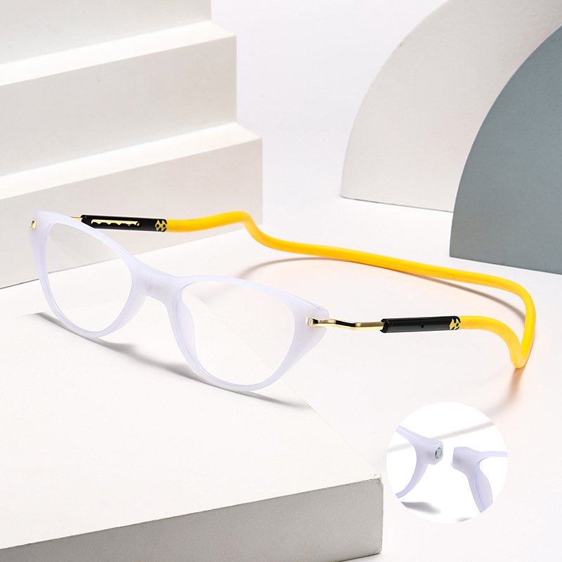 Stilvolle Lesebrille aus klarem Acetat für Damen und Herren