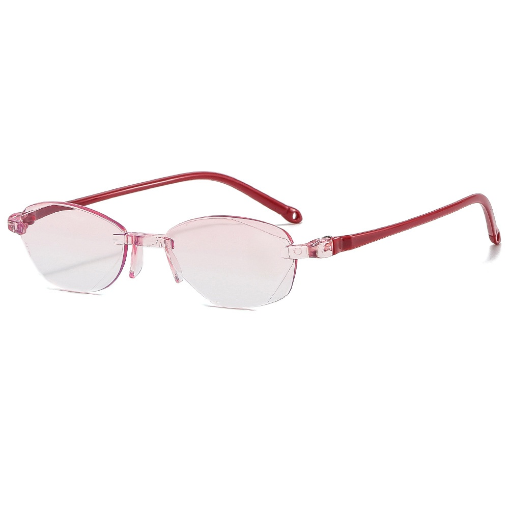 Unisex randlose Lesebrille mit Blaulichtfilter
