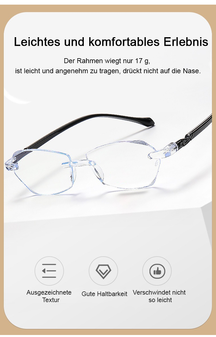 Moderne Blaulichtfilter Brille für Bildschirmarbeit