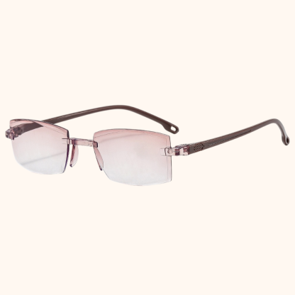 Unisex randlose Lesebrille mit Blaulichtfilter