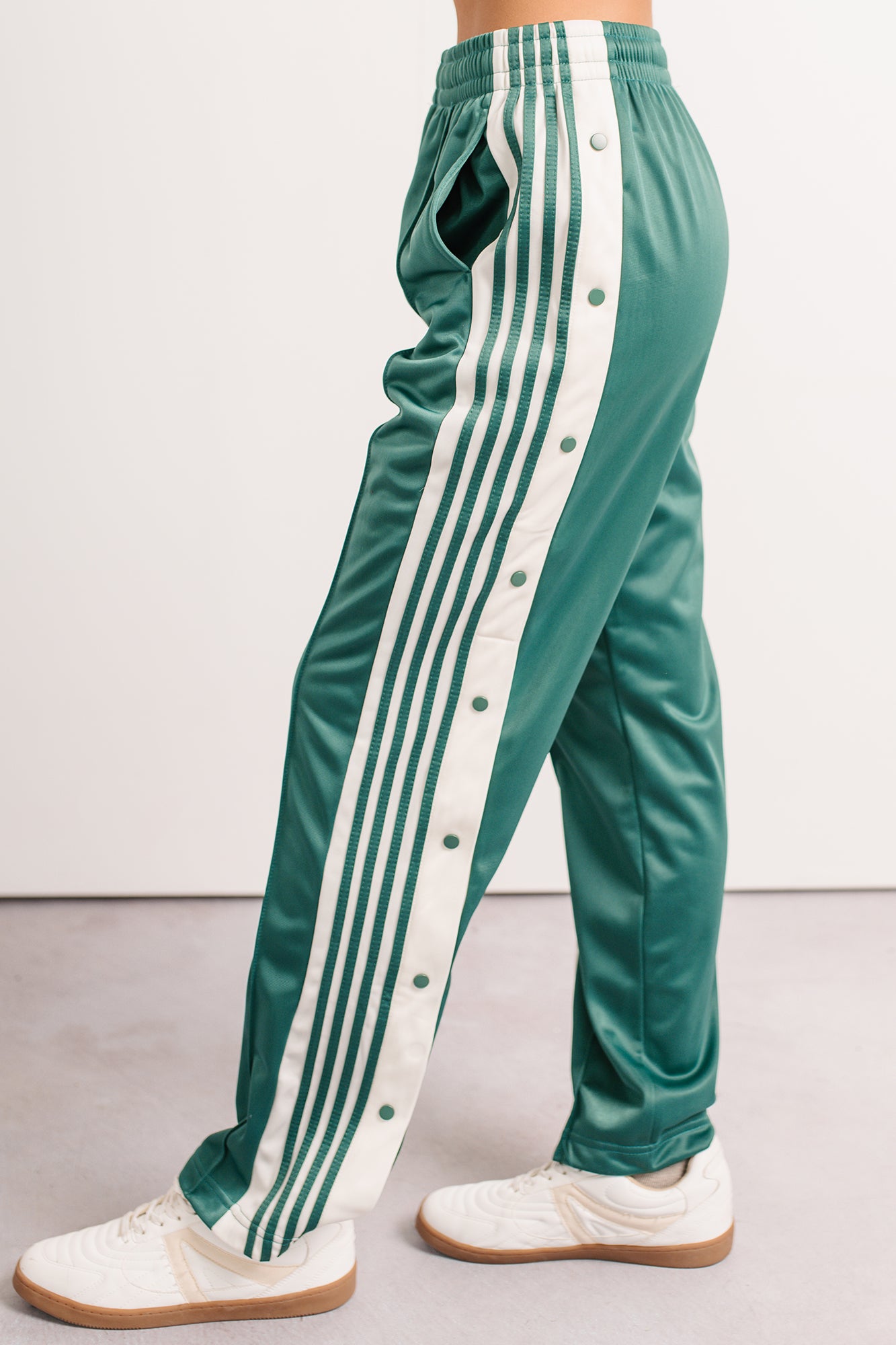 Athletic Ambition Side Snap Track Pants (Green) - Ships by 12/2-The Formal Wear