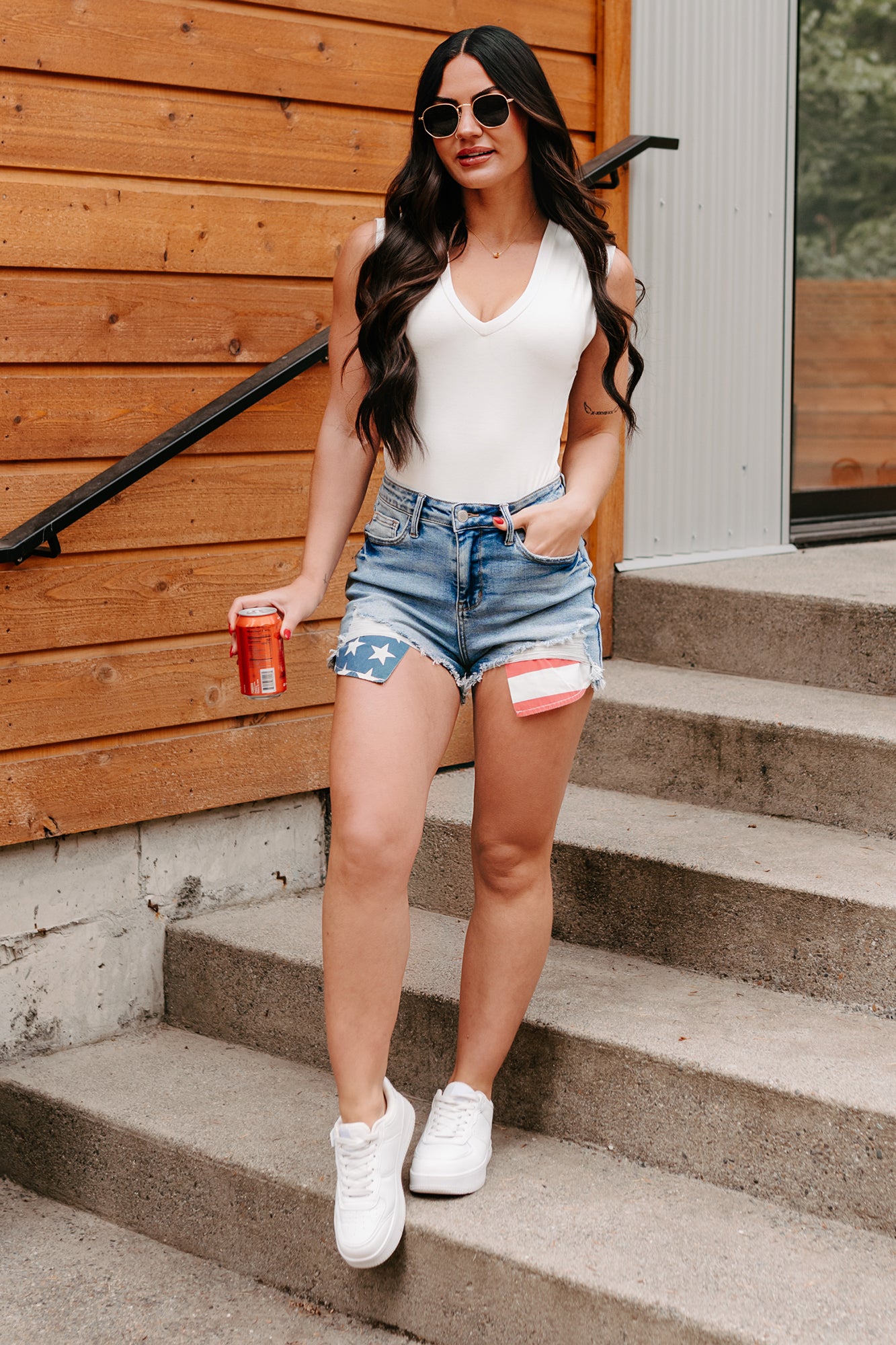 Chasing Stillness V Neck Cap Sleeve Bodysuit (Ivory)-The Formal Wear