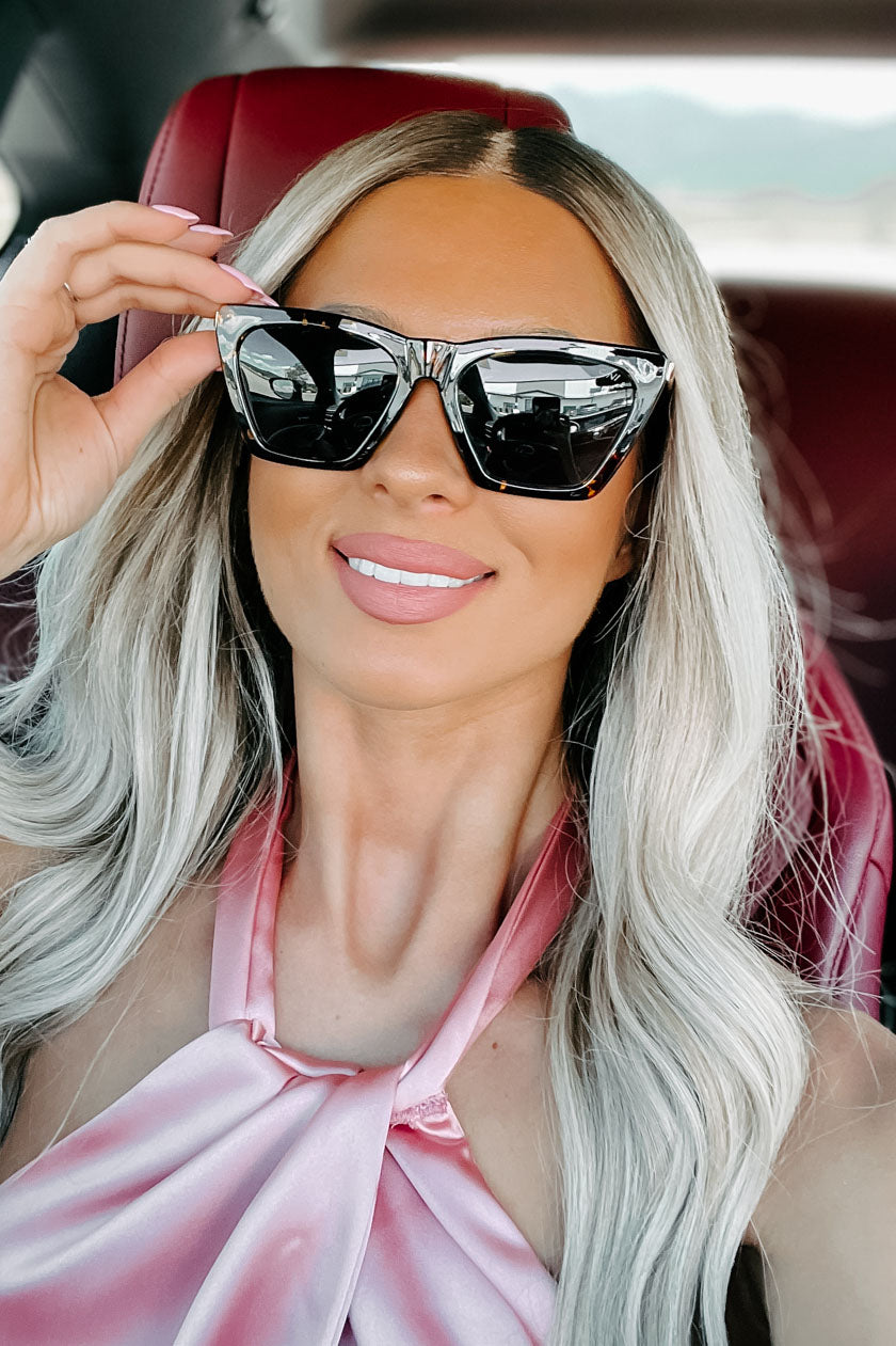 Refined Taste Polarized Tortoise Cat Eye Sunglasses (Soft Tortoise/Black)-The Formal Wear