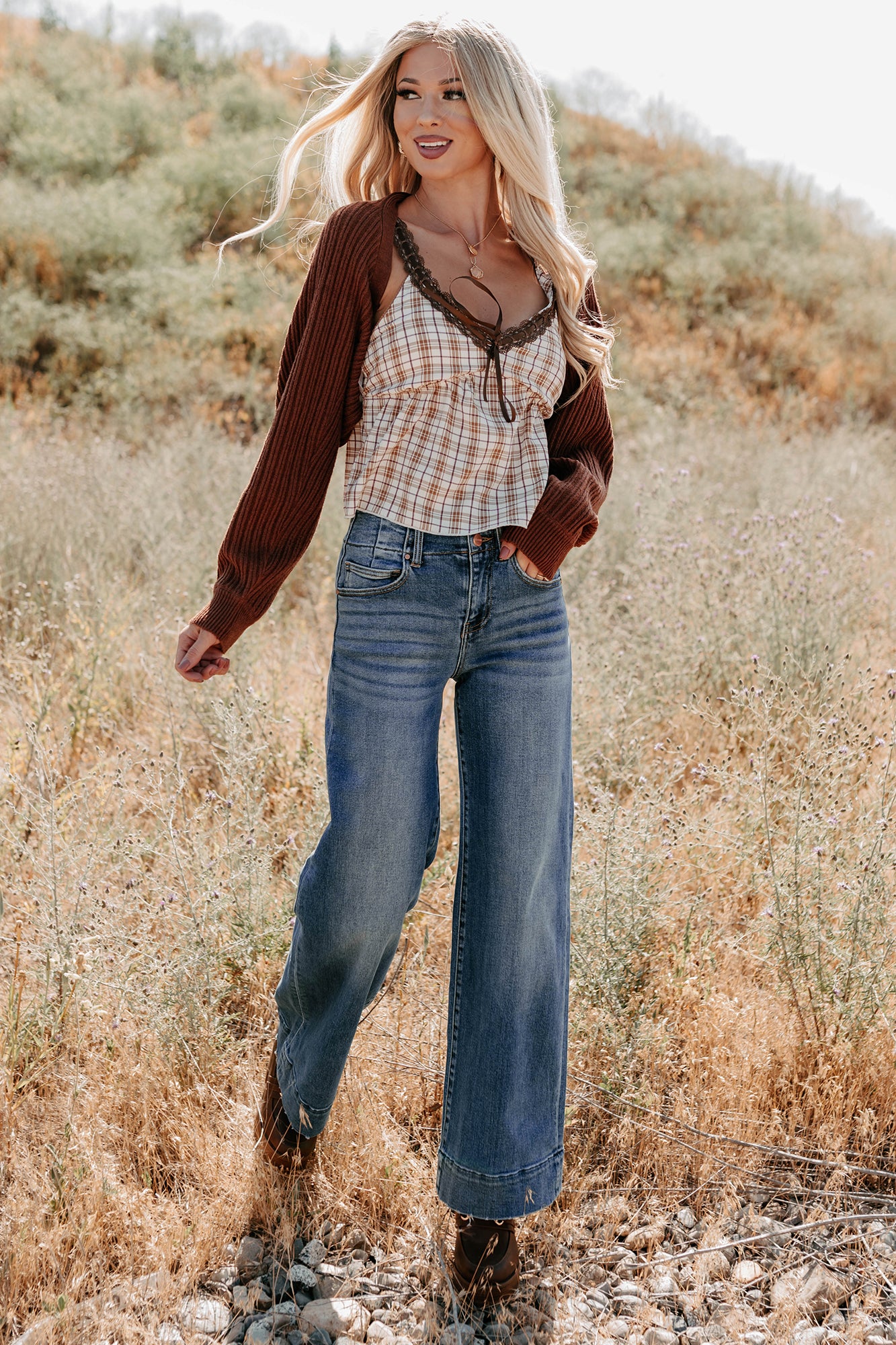 Toasted Coconut Season Bolero Shrug Cardigan (Chestnut)-The Formal Wear