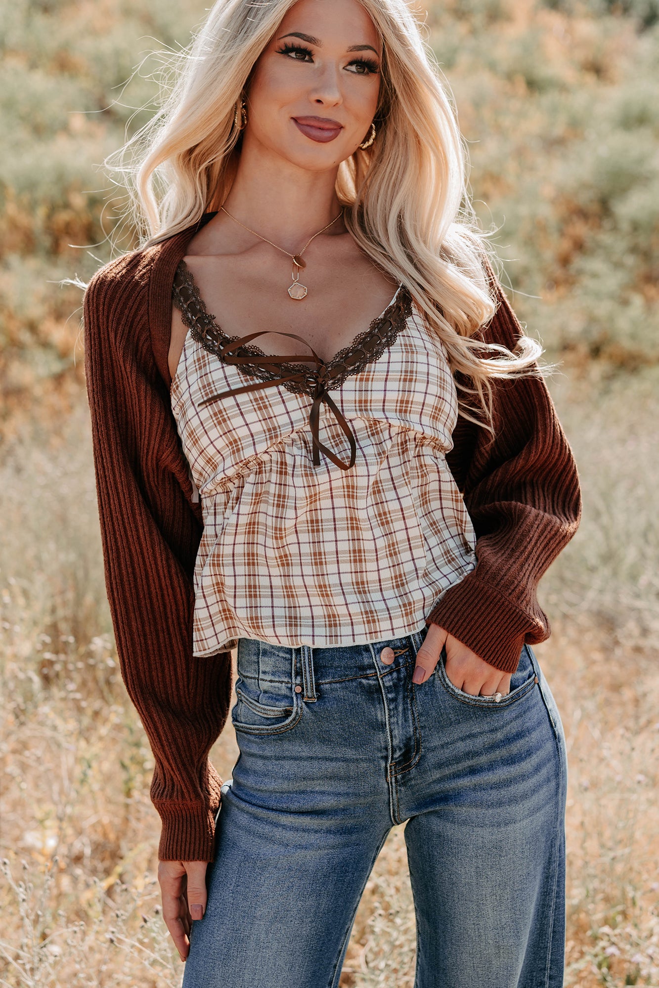 Toasted Coconut Season Bolero Shrug Cardigan (Chestnut)-The Formal Wear