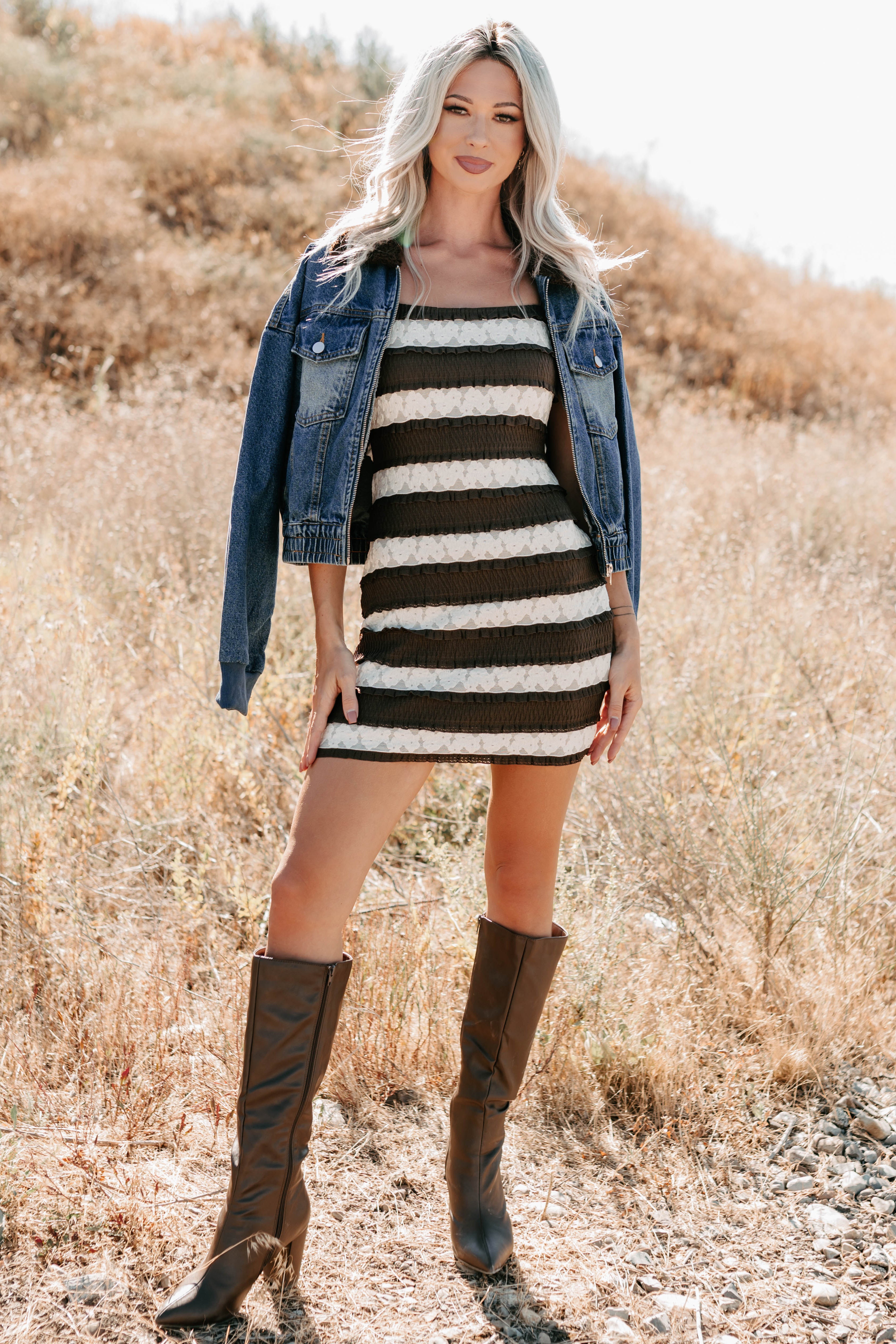 Breaking The Quiet Sherpa Collared Jacket (Denim)-The Formal Wear