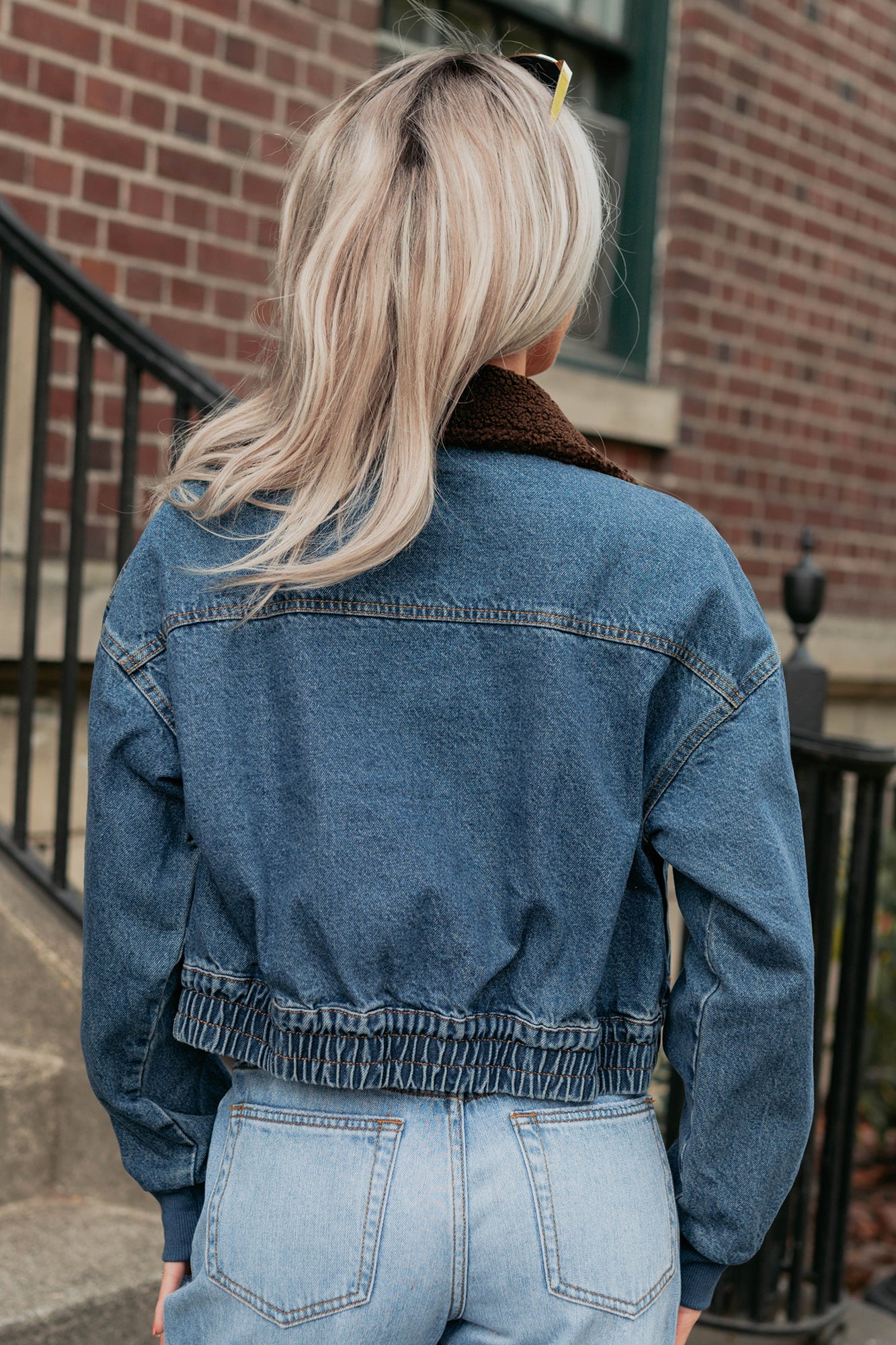 Breaking The Quiet Sherpa Collared Jacket (Denim)-The Formal Wear