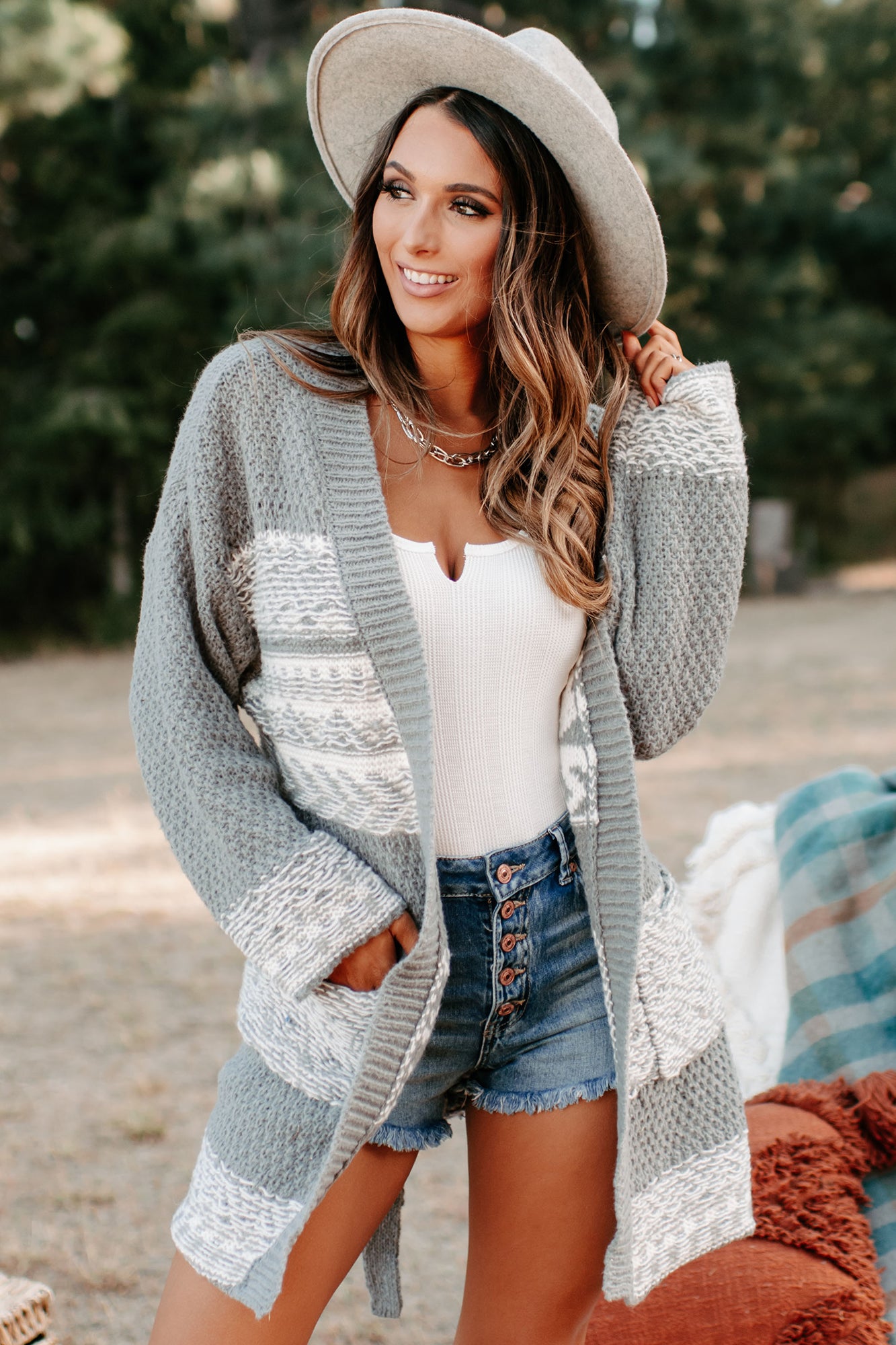 Can't Pass It By Tie-Waist Cardigan (Charcoal)-The Formal Wear