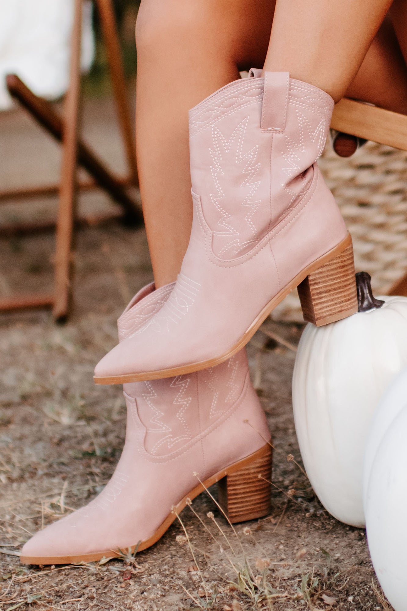 Nayli Western Billini Booties (Rose)-The Formal Wear