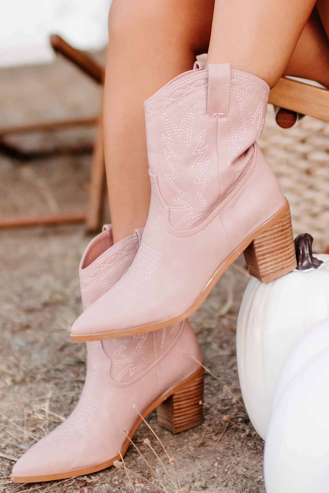 Nayli Western Billini Booties (Rose)-The Formal Wear