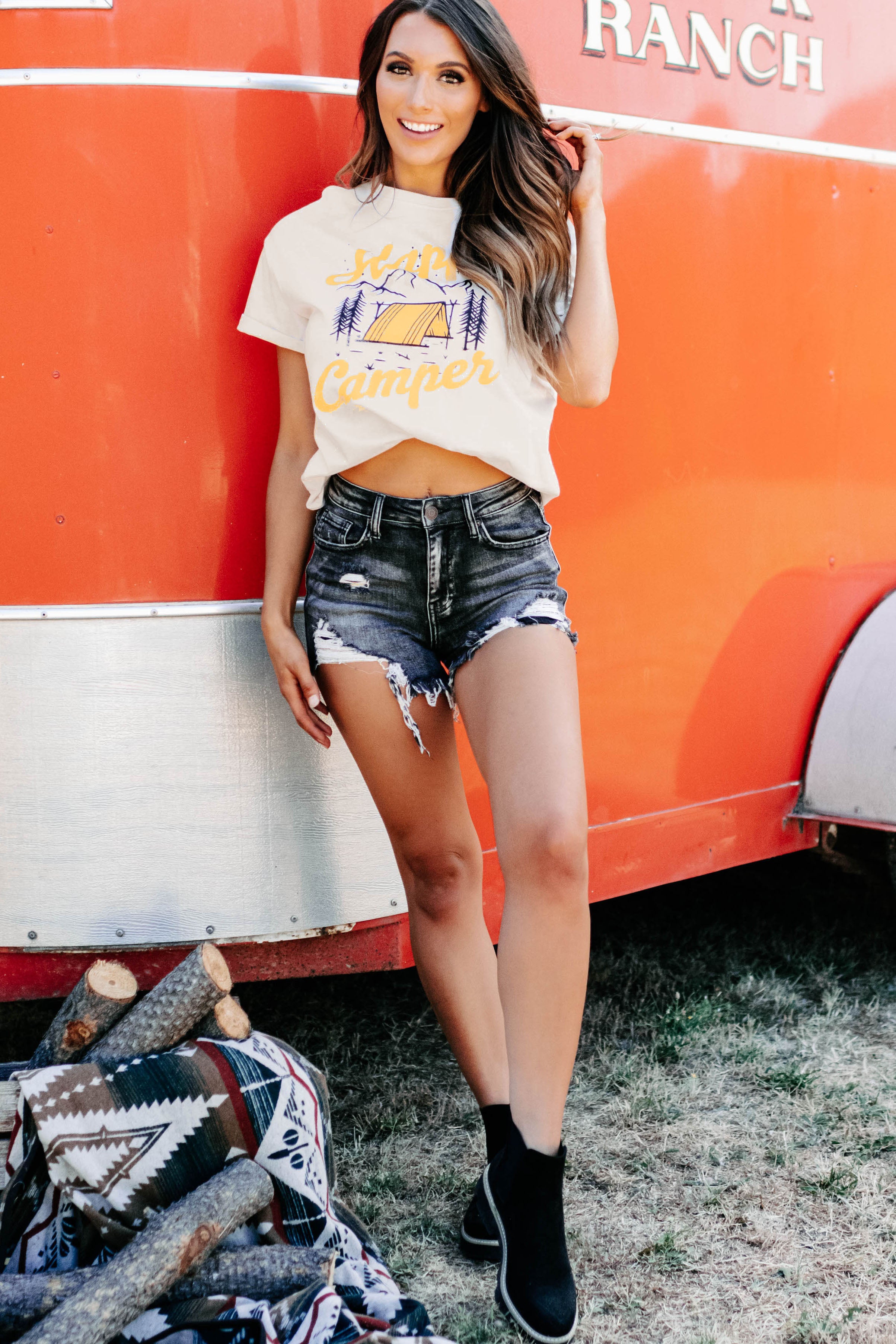 No Looking Back High Rise Distressed Denim Shorts (Dark Grey)-The Formal Wear