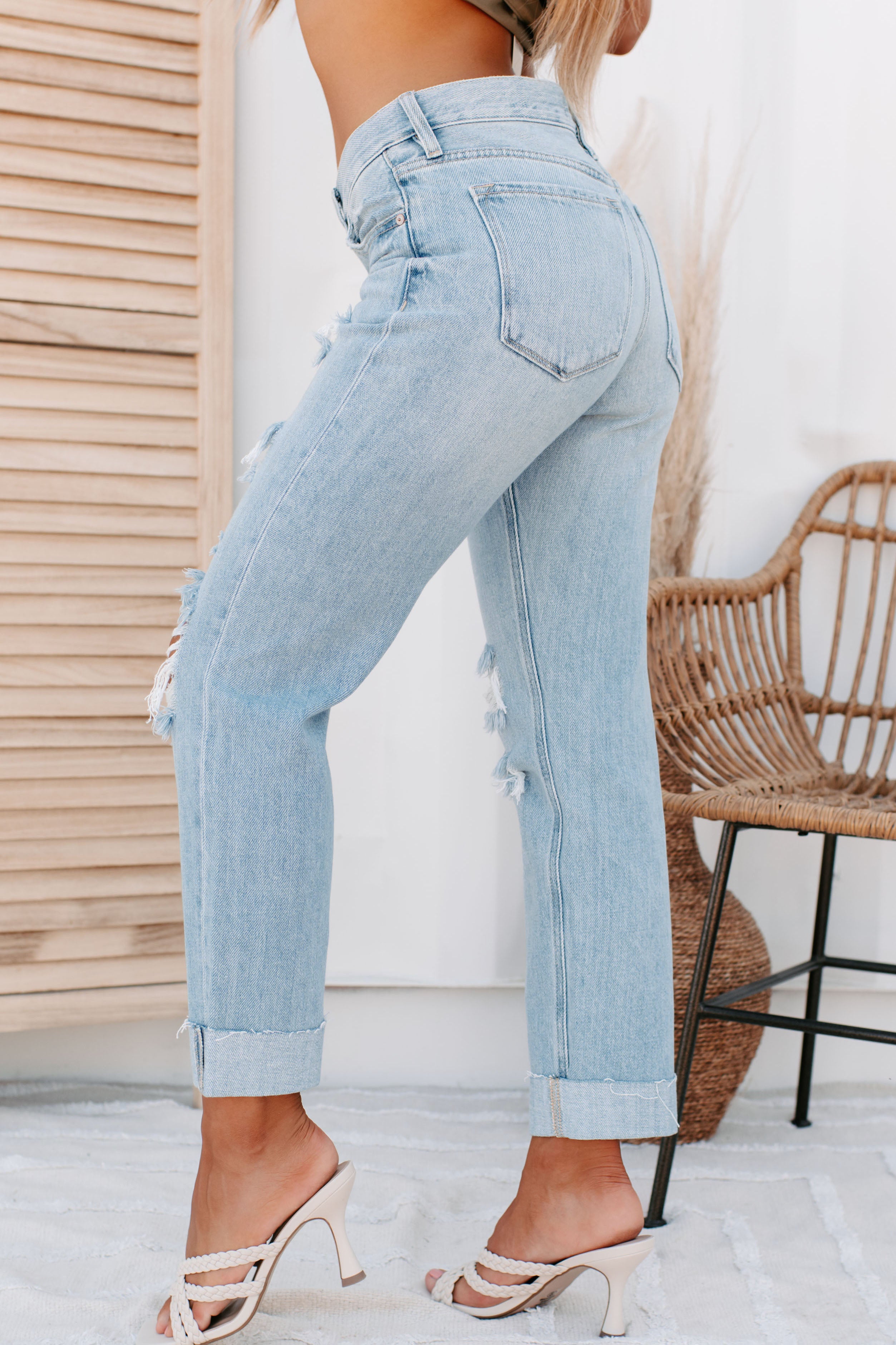 Radley Mid-Rise Kancan Boyfriend Jeans (Light)-The Formal Wear