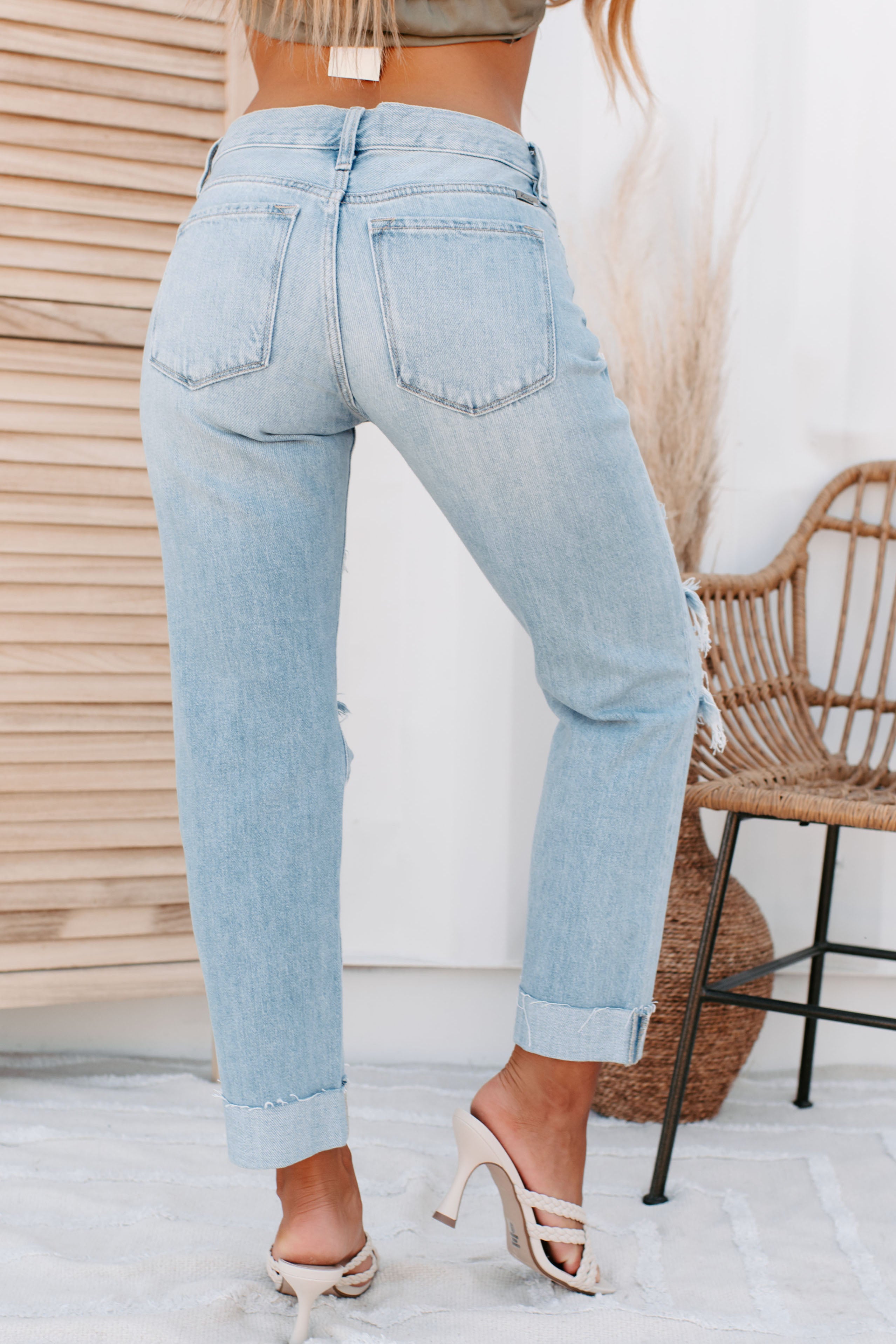 Radley Mid-Rise Kancan Boyfriend Jeans (Light)-The Formal Wear