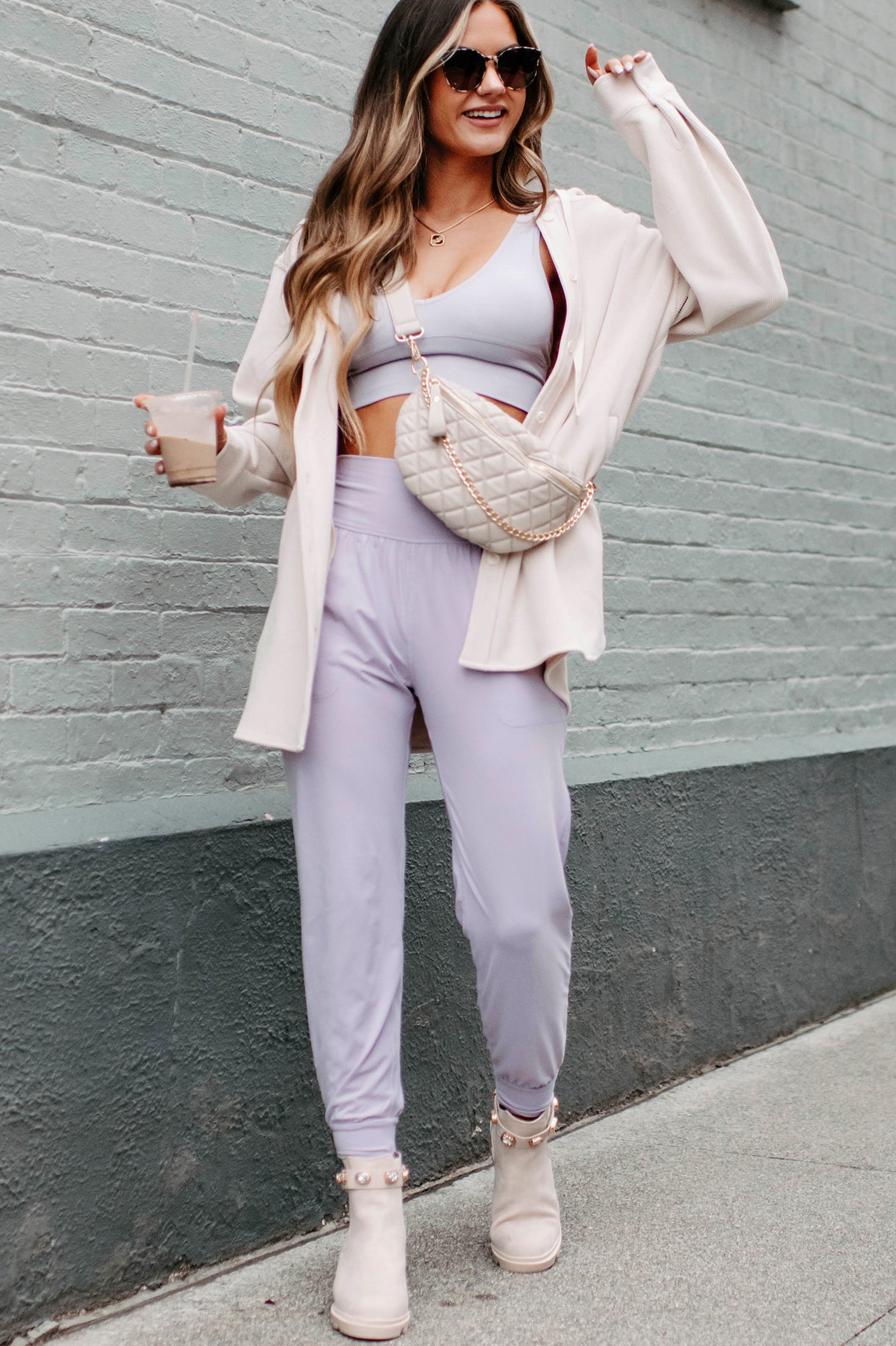Unwind & Relax Buttery Soft Joggers With Pockets (Lavender)-The Formal Wear