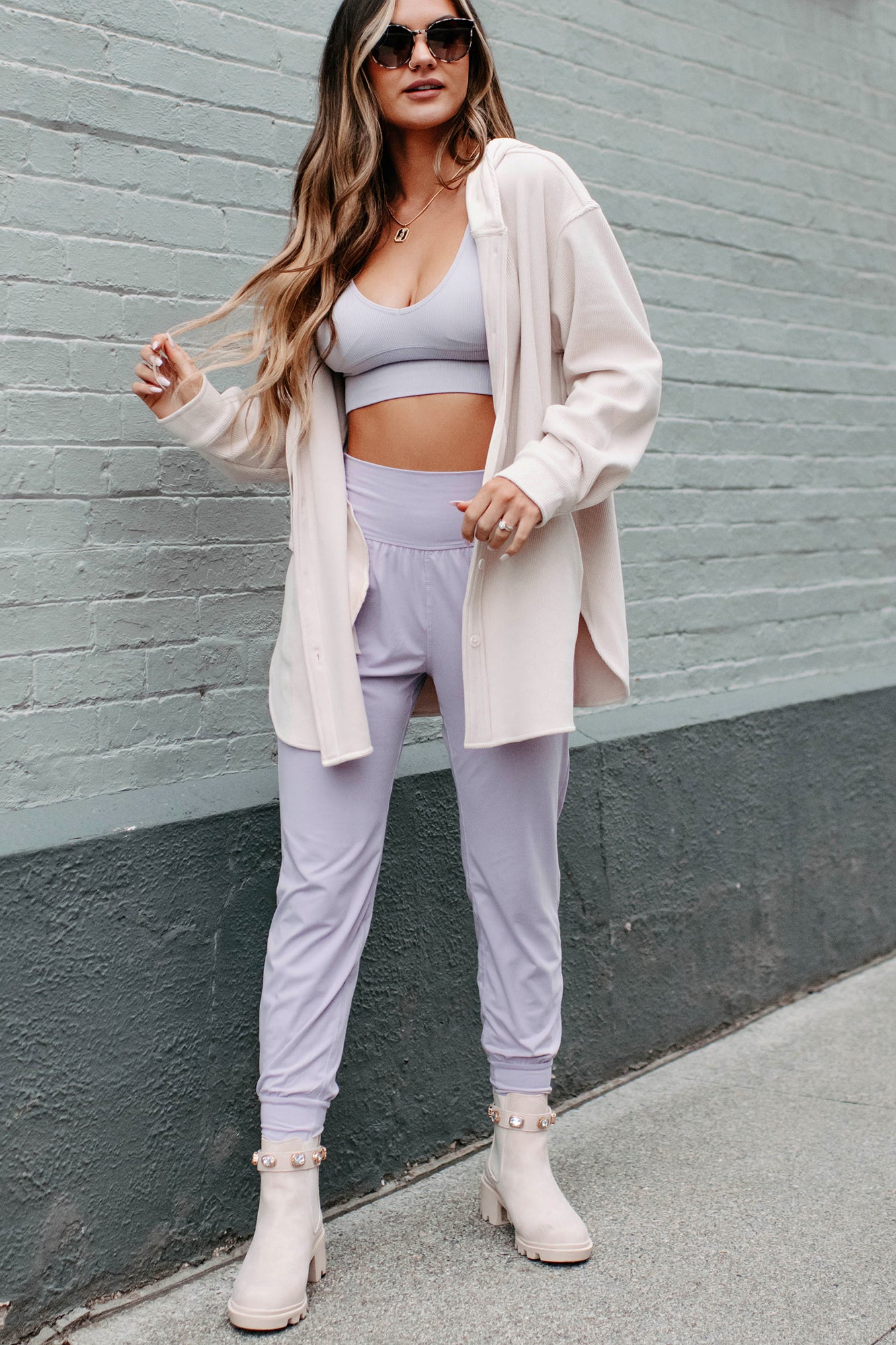 Unwind & Relax Buttery Soft Joggers With Pockets (Lavender)-The Formal Wear