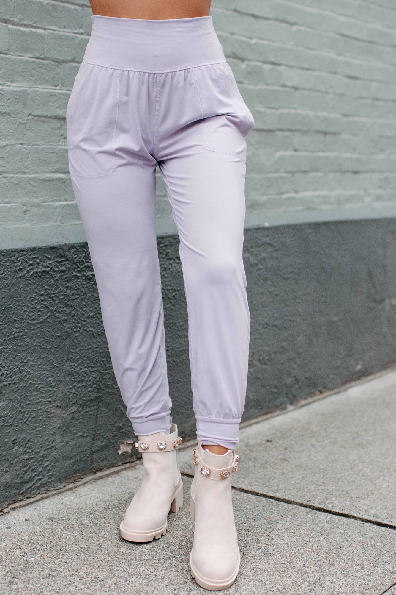 Unwind & Relax Buttery Soft Joggers With Pockets (Lavender)-The Formal Wear