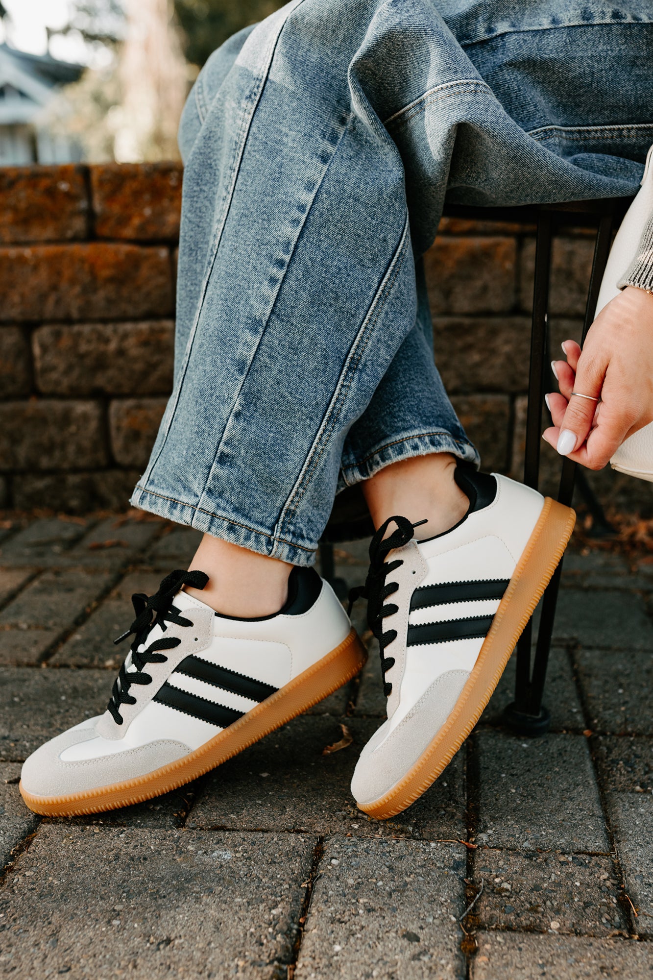 Vibes In Motion Lace-Up Platform Sneakers (Beige)-The Formal Wear