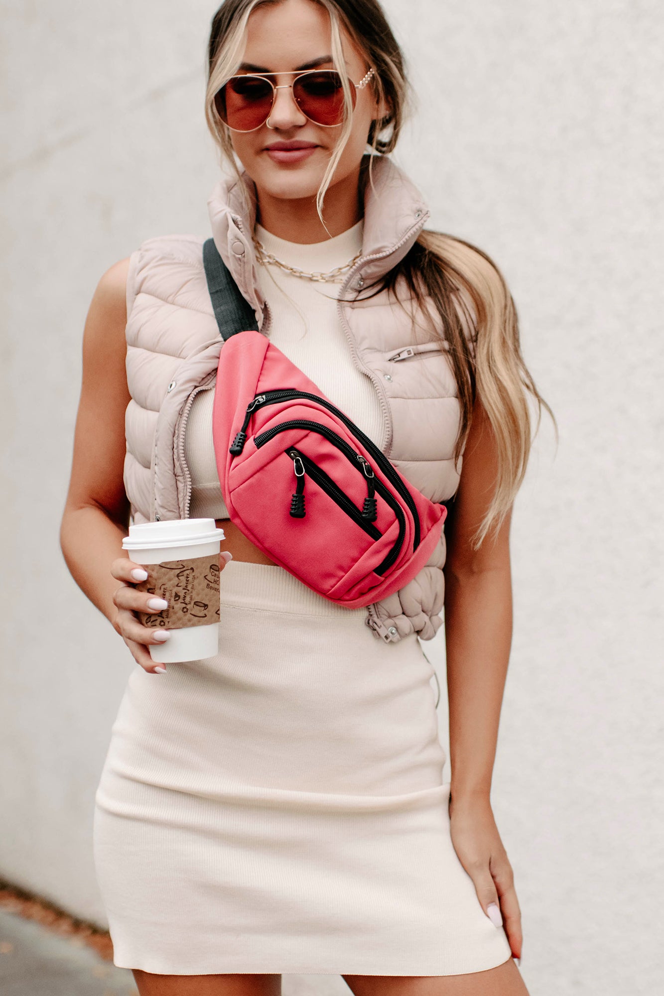 Northern Winds Puffer Vest (Pink Powder)-The Formal Wear