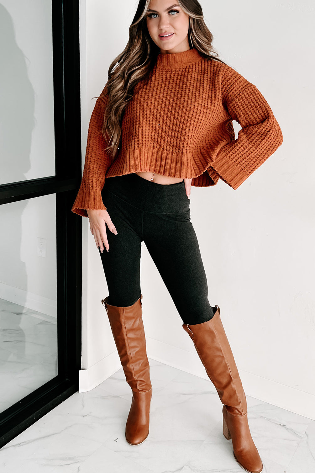 Holiday Steal- Style Conscious Chunky Knit Sweater (Camel)-The Formal Wear