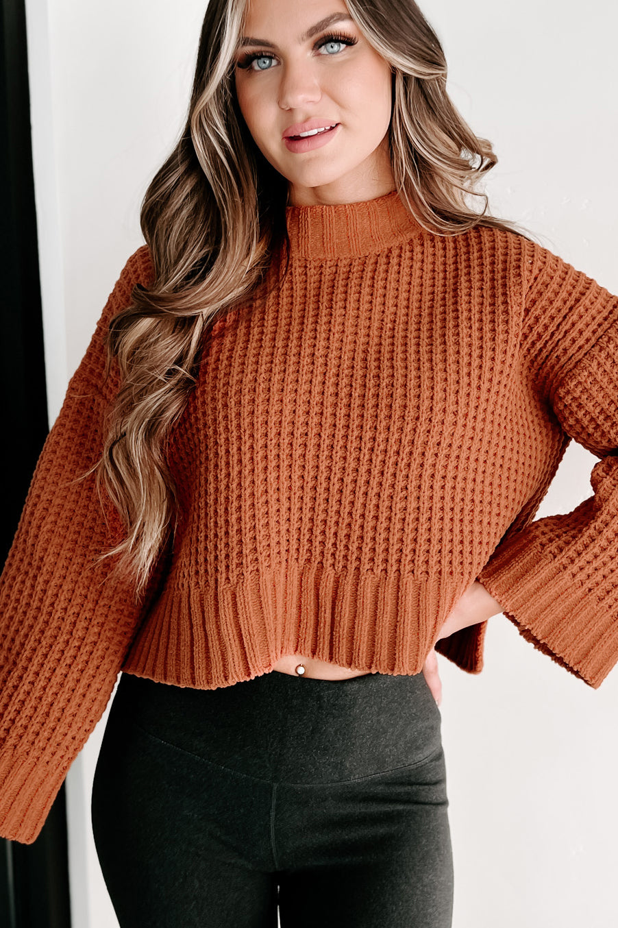 Holiday Steal- Style Conscious Chunky Knit Sweater (Camel)-The Formal Wear
