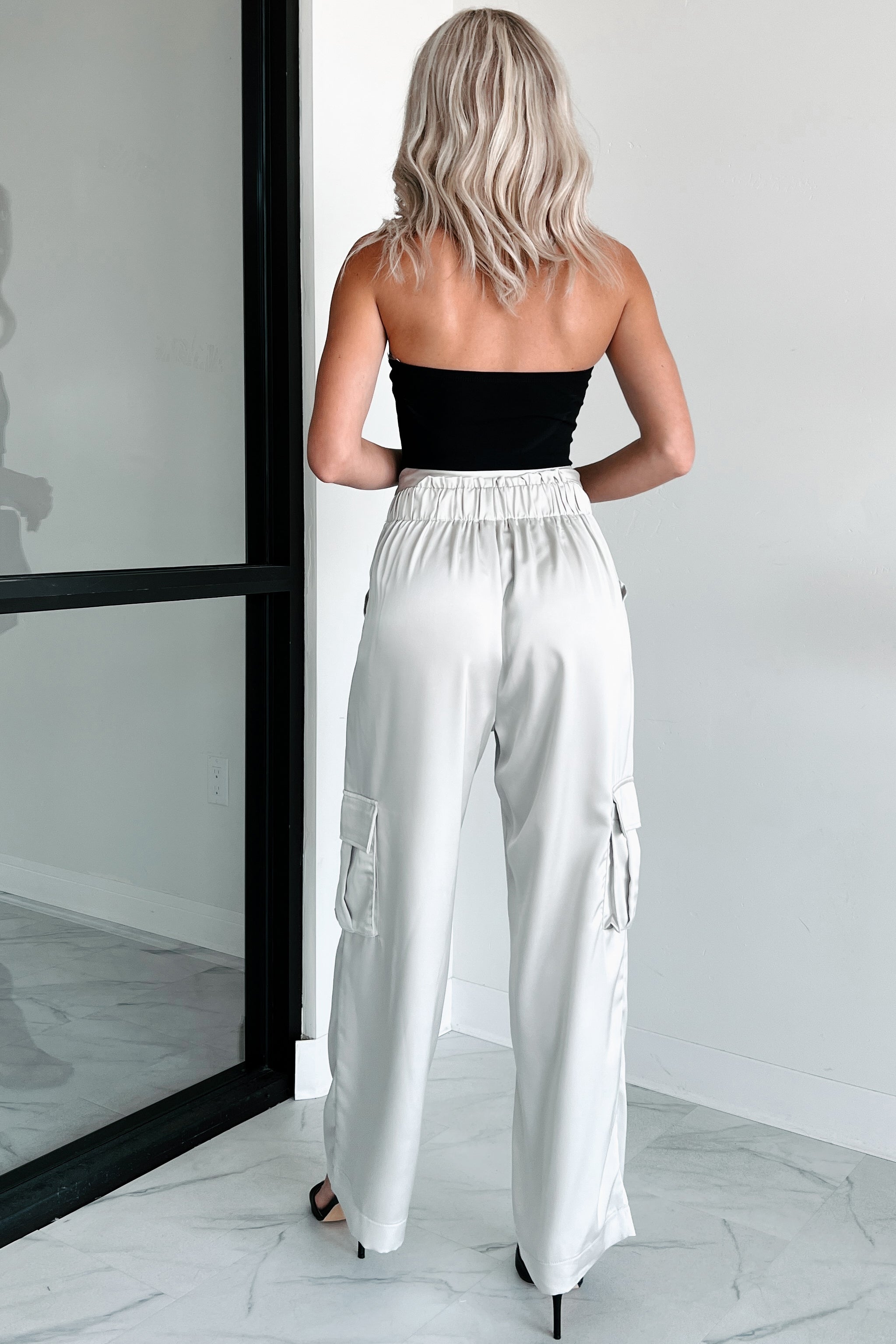 Call My Agent Strapless Deep V-Neck Bodysuit (Black)-The Formal Wear